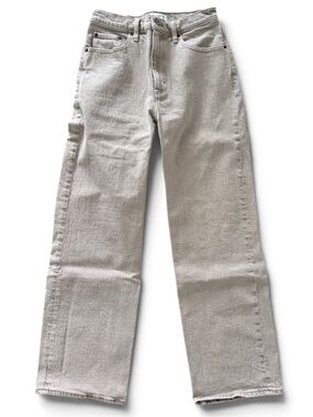 Abercrombie & Fitch Women's The 90’s High-Rise Relaxed Jeans Tan Beige 26 Short